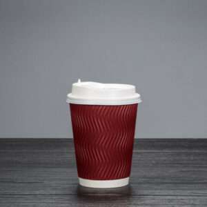Disposable double wall paper cup