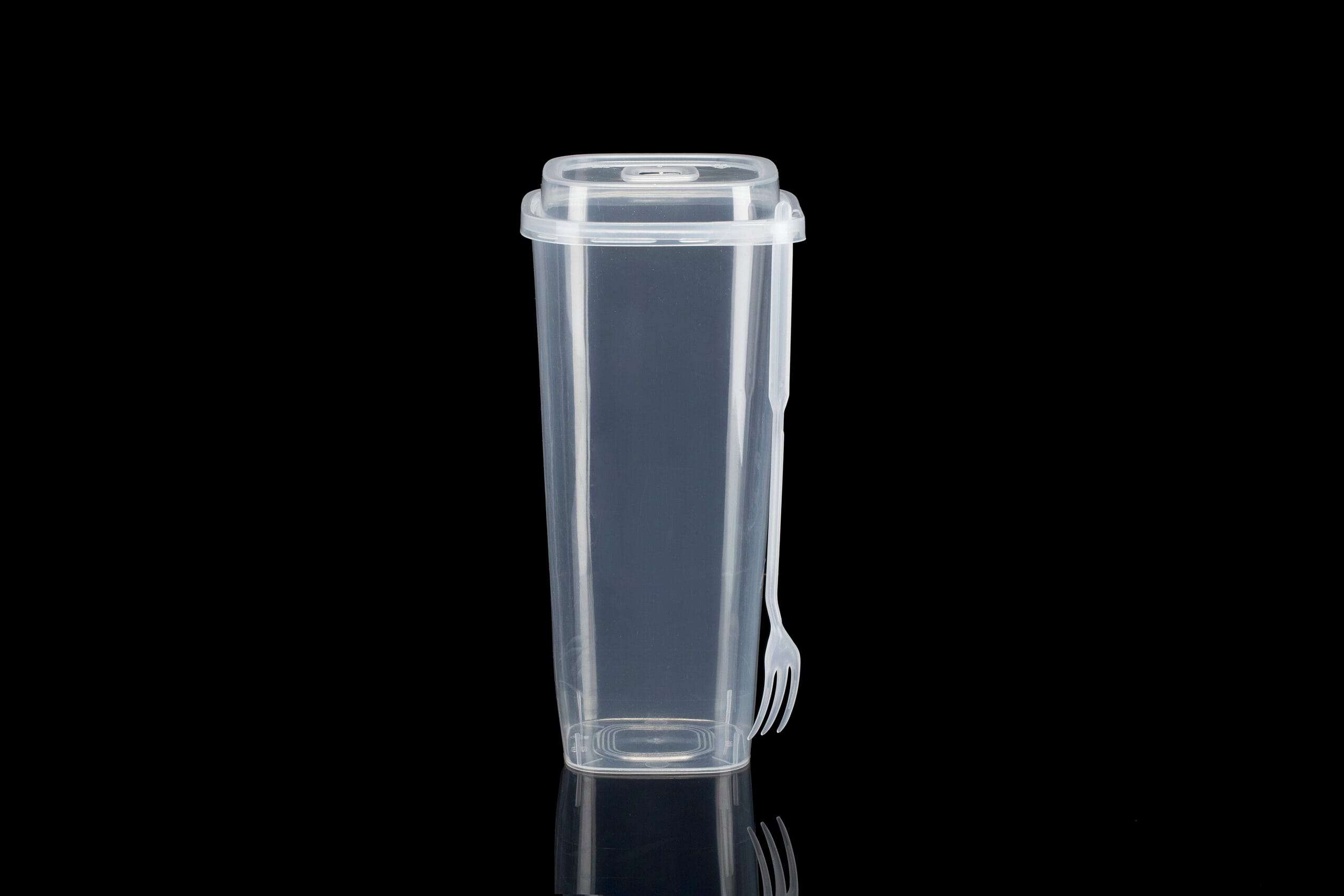 Disposable square bottom PP cup - Image 3