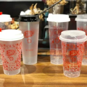 wholesale custom-printed white beverage cups