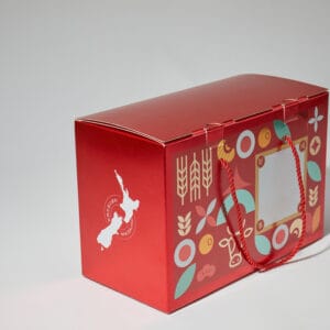 red printed gift box can be customized