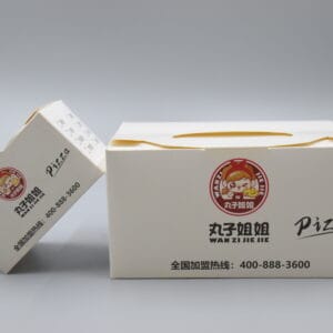 White pizza box food packaging box customizable