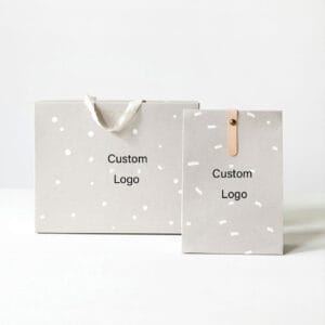 Gray paper bags can be customized in terms of printing and size