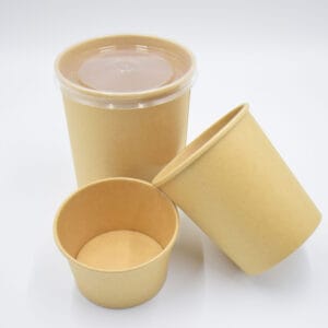 Custom kraft paper soup bowls food containers