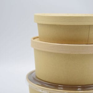 custom kraft paper container wholesale