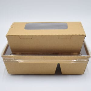 custom kraft paper container for food packaging