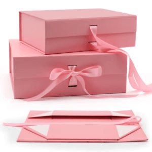 Custom pink folding box