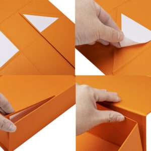 Customizable folding boxes with logo