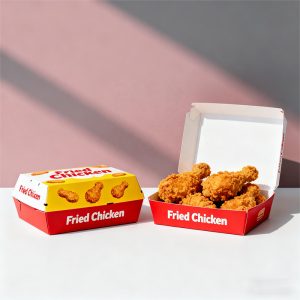 Wholesale custom red fried chicken boxes