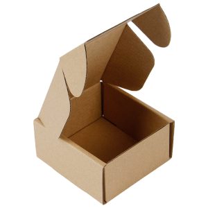 Customizable folding corrugated cardboard boxes