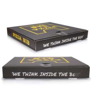 custom black and yellow pizza box wholesale