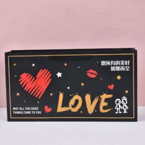 Customized black chocolate box