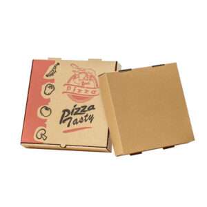 Custom-made kraft paper pizza boxes