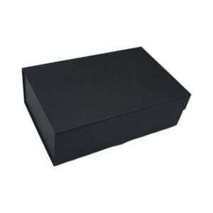 Custom wholesale black logo folding boxes