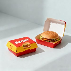 Wholesale custom red burger boxes