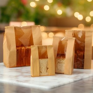 Wholesale transparent bread paper bags