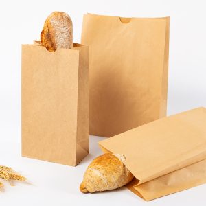 Wholesale customizable kraft paper bread bags