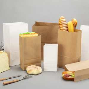 Wholesale customizable kraft paper bread bags