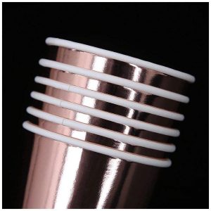 Custom gold embossed laser paper cups