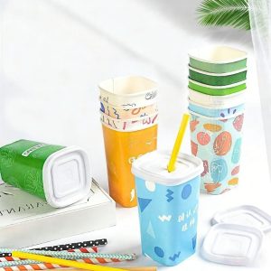 Custom multi-color printed paper cups