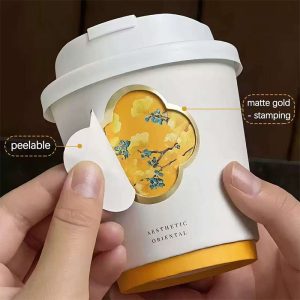 Custom gold stamping paper cups