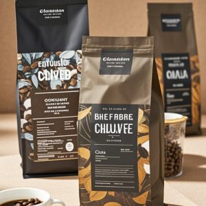 Custom-printed food-grade coffee bag packaging wholesale