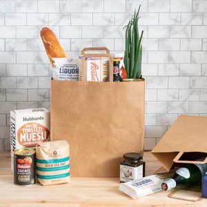 Kraft paper shopping bags wholesale