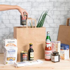 Kraft paper shopping bags wholesale