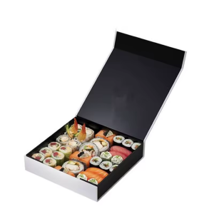 Black print sushi box wholesale