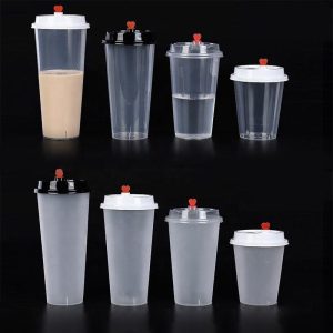 Customizable logo Clear frosted plastic cup wholesale