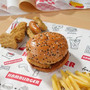 Custom burger wrapping paper